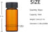 10ml Amber Small Glass Vials 50pcs with Screw Caps(50pcs) by BKMAMLAB