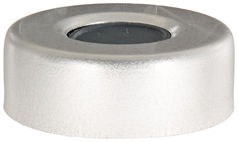 Wheaton W224224 Aluminum Crimp Seal with PTFE/Butyl Septa, 20mm Closure Size (Case of 100)