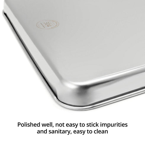 QWORK Stainless Steel Surgical Tray for Medical Instruments, Tattoo, Surgical Supplies, Flat Bottom Tray