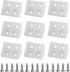 PDETVEO 20PCS 1.29" x 0.74" Plastic Corner Brackets with Screws, L Shape Right