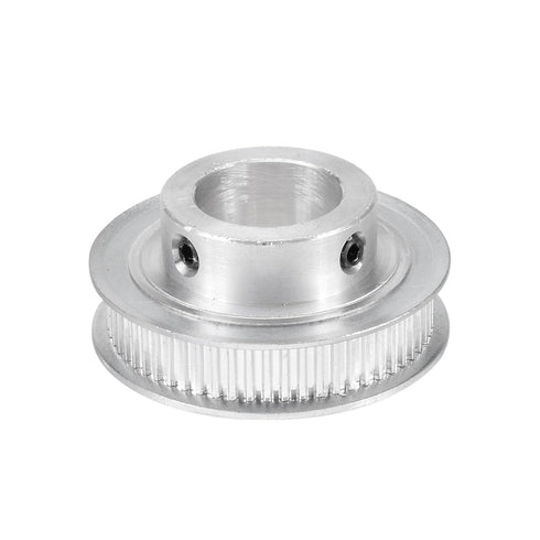 Timing Pulley Aluminium Synchronous Wheels for 3D Printer, 6mm Width Belts, 60 Teeth, 15mm Bore, Silver Tone, 1 Pcs