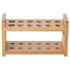 Lily's Home Bamboo Test Tube Vial Holder Rack, 12 Tube Capacity, Made from Bamboo with Built-in Handle (Rack Only)