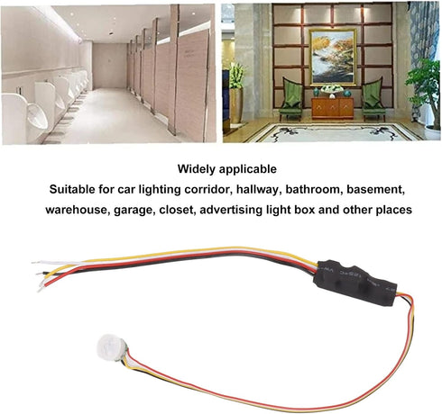 MUNEFE Led Motion Sensing Switch, Smart Sensor Light Switch, Human Sensor Light for Automotive Lighting, Hallways