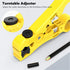 Yankok Universal Stripping and Cutting Tool - For Round and Flat STP UTP Cat5 Cat6 Cat7 Ethernet and Coaxial Cables