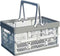 UShioart Collapsible Crate Milk Crates for Storage Plastic shopping basket 20L for Kitchen