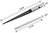 QWORK Tapered Straight Flute Handle Reamer - 1/8" - 1/2" T Handle Tool for Wood Plastic