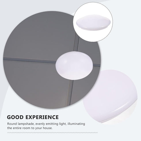 10.6 INCH POPETPOP Replacement Mushroom Light Shade Flush Mount Ceiling Light Covers Plastic Lamp Dustcovers for Wall