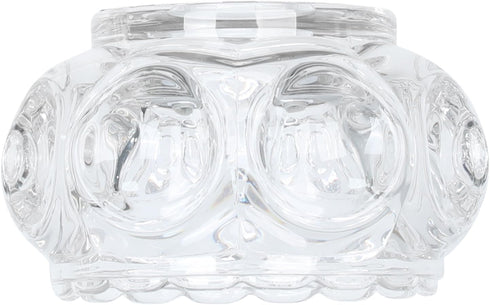 Clear Glass Shade -High Transmittance Lampshade Replacement for JUNNAI 3 Lights LED