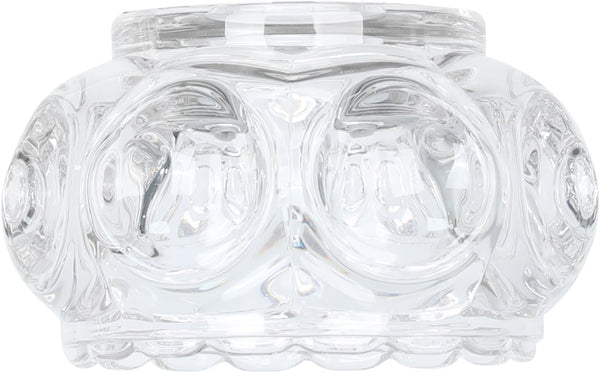 Clear Glass Shade -High Transmittance Lampshade Replacement for JUNNAI 3 Lights LED