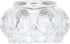 Clear Glass Shade -High Transmittance Lampshade Replacement for JUNNAI 3 Lights LED