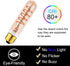 T10 LED Bulbs, 40 Watt Equivalent, 4W Dimmable Edison Tubular Light Bulb, E26 Medium Base, 2700K, 2 Pack