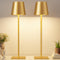 Gold Cordless Rechargeable Table Lamp, 2 Pack Portable Desk Lamp with 5000mAh