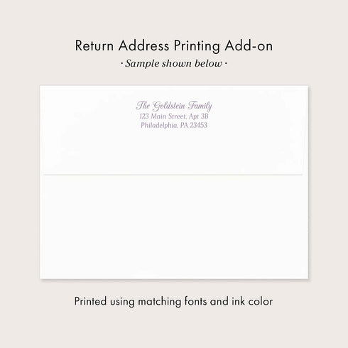 5.5x4.25 Purple Flowers Sympathy Thank You Cards, Custom Funeral Thank You Cards with Name, Personalized Bereavement