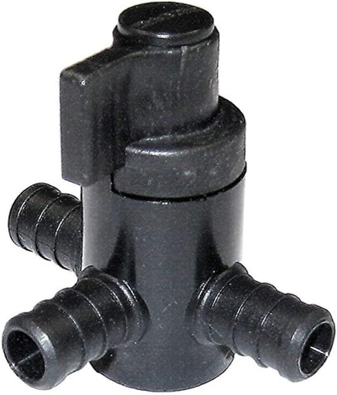 Elkhart 28910 3-Way By-Pass Crimp Valve, Black