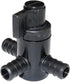 Elkhart 28910 3-Way By-Pass Crimp Valve, Black