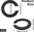 8PCS E27 to E14 Lamp Shade Adapter Rings, Black Reducer Washer 42mm to 29mm Converter Ring for Light Shade Replacement