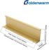 goldenwarm 5 Pack Finger Edge Pulls Drawer Finger Pulls Champagne Gold Cabinet Handles Modern Tab Pulls Gold Kitchen Cabinet Hardware, Back Mount, 5in Hole Centers by goldenwarm
