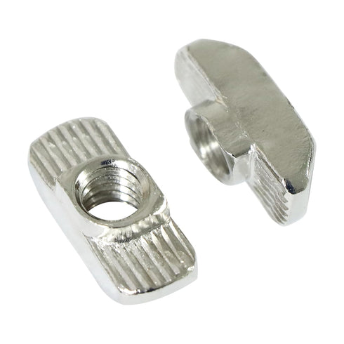 1/4"-20 Threaded Standard Steel Drop in T-Nut, Accessory Hardware Nuts for 15 40 Series Aluminum Profiles