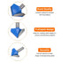 Router Bits 2" Dia 1/2" Shank, 90 Degree V Type End Mill Carbide for Woodworking Carpentry Engraving Cutter Tools