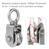 Heavy Duty Cable Pulley Wheel, Swivel Single Block for Gym Equipment, Lifting, Winch, Loading 1000lb, 2Pack