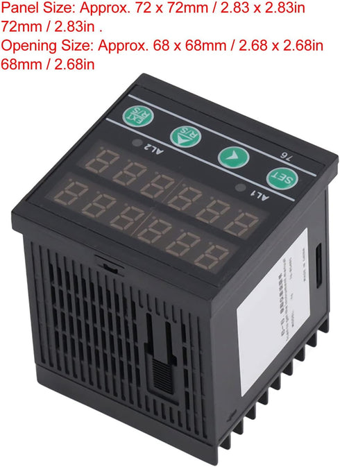 Digit Counter, 6 Digit Multifunctional Industrial Assembly Line LED Digital Display Timer Meter