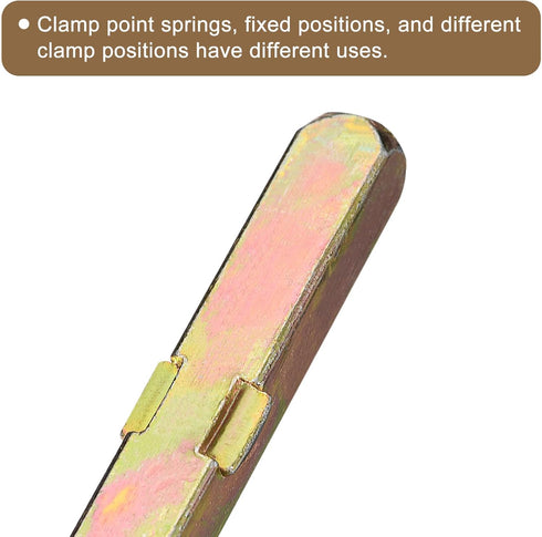 uxcell 100mm Long Door Knob Spindle, Spare Door Handle Spindle Bar for 25mm Thick Doors, Gold