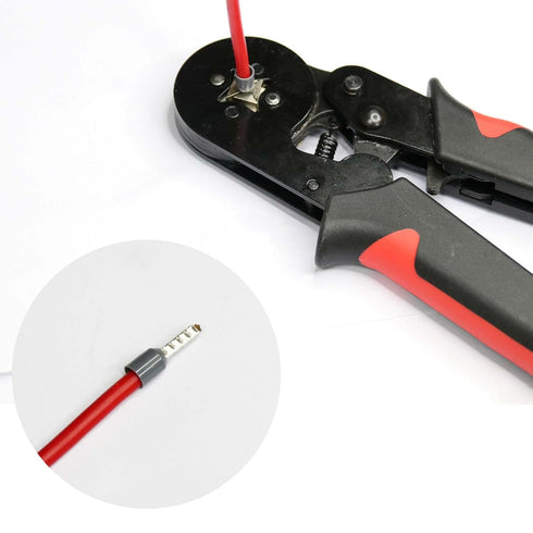 Fidioto 1000pcs AWG10 Terminal Connector Wire Insulated Cord Pin Ends Terminals for Electric, Industrial, Chemical
