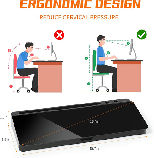 Desk Whiteboard with Storage, Glass Dry Erase Whiteboard, Desktop Office Supplies, Desk Organizers with Accessories