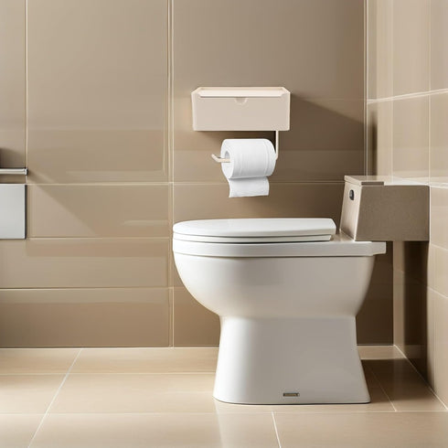 NOLITOY Wall-Mounted Toilet Holder with Garbage Bag Storage Bathroom Organizer for Small Spaces Multipurpose Tissue