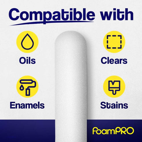 FOAM PRO 176-10 Foam Paint Roller, Pack of 10