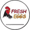 Fresh Eggs Labels (2 inch, Round) - 300 Labels for Farm Fresh Produce, Egg Carton Stickers
