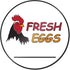 Fresh Eggs Labels (2 inch, Round) - 300 Labels for Farm Fresh Produce, Egg Carton Stickers