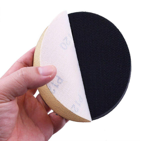 5 Pack 5 Inch Soft Density Interface Pads Hook and Loop Sponge Cushion Buffer Backing Pad (Set of 5)