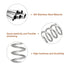 uxcell 5Pcs Compression Spring, Wire Diameter 0.024", 304 Stainless Steel Coil Mechanical Spring, Silver
