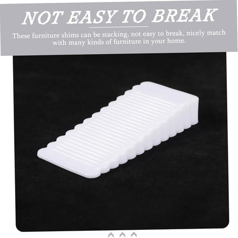 Artibetter 4pcs Wobble Stopper Wedges, Toilet Shims for Leveling Furniture Home Improvement