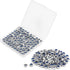 100 Pieces M5 x 0.8mm 304 Stainless Steel Self-Lock Nylon Inserted Hex Lock Nuts