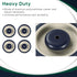 ATPEAM Shopping Cart Wheel Replacement Kit - 5" Polyurethane Wheels with Double Ball Bearing, Pack of 4