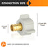20-Pack PEX Fittings, 1/2" PEX x 1/2" Female NPT Swivel Adapter, Brass Crimp Fitting for PEX Pipes, ASTM F1807