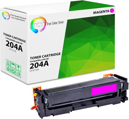 TCT Premium Compatible Toner Cartridge Replacement for HP 204A CF513A Magenta (900 Pages) Works with HP Color Laserjet