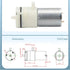 CXYFQUUK 3.7V 6V 12V 370 1Pcs(DC 3.7V) Small Mini Motor Diaphragm Air Pump Vacuum Pump Negative Pressure Suction Pump