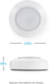 Closet, 55219 GE Round Mini Touch Light, Battery Operated, White, Push On/Off, Wireless, Emergency Lighting, Hurricane