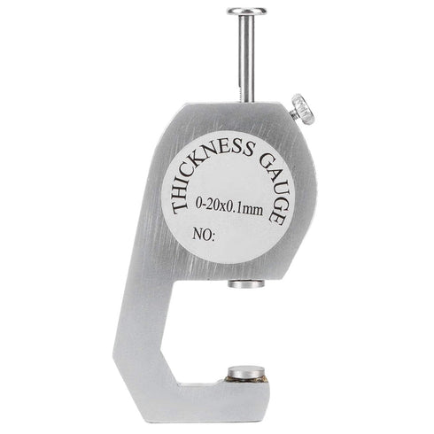 Thickness Gauge Round Thickness Tester Dial Indicator for Portable Measuring Jewelry Leather Board Equipment