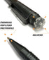 Uzi Tactical Pen, Ultra Durable Aircraft Aluminum, Real Ballpoint, with DNA Catcher, Gun Metal