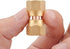 2 PCS Brass Female Flare Swivel Adapter, 1/4" Female Swivel Nut, Flare Tube Fitting, Valve Connector