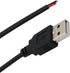 2.0 9-Speed Dimming 5V 5PCS (1.5M/4.9FT) SinLoon USB Male with ON/Off Switch to Stripped Ends, USB Switch Power Cable