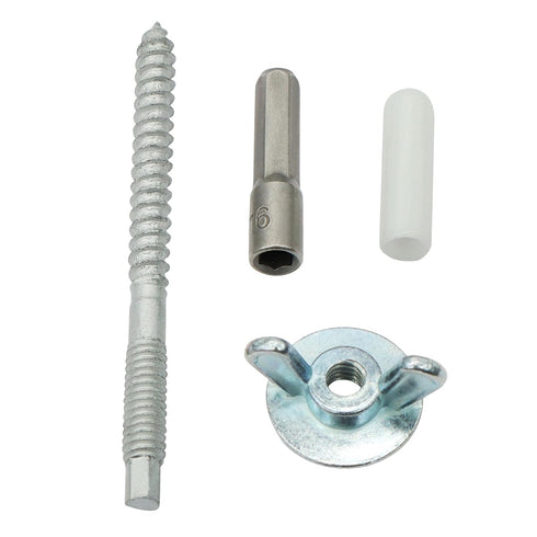 Xadnitu 30 Pack 1/4"-20 2-1/4" Set x Hurricane Anchor Kit, Hardware Installation Guide Anchoring for Window Board Panel