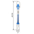 QWORK Plastic Tubular Spring Scale, 1N to 30N Capacity, Set of 5 with Grams & Newton Calibration