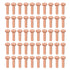 uxcell 100Pcs Copper Solid Rivets, 5/64" x 5/16" Flat Head Metal Fasteners for Electrical Applications, Leather Working