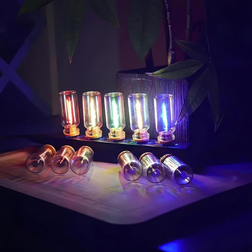 Dimmable Plug-in Car USB Lights with Touch Control - Retro Style Glass Bottle LED Atmosphere Lamp - Night Light