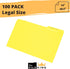The File King Yellow File Folder - Legal Size | Box of 100 | 1/3 Cut Top Tab for Easy Paper Storage | Made in America